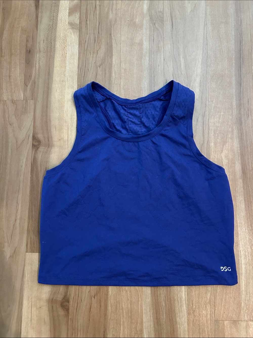 DSG Cobalt Blue Performance Crop Tank